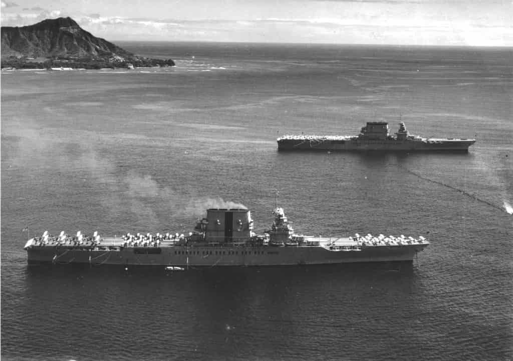 Авианосцы «Лексингтон» и «Саратога» – с конца двадцатых годов  такие корабли рассматриваются командованием ВМС США как главная ударная сила флота и важнейший инструмент американской внешней политики